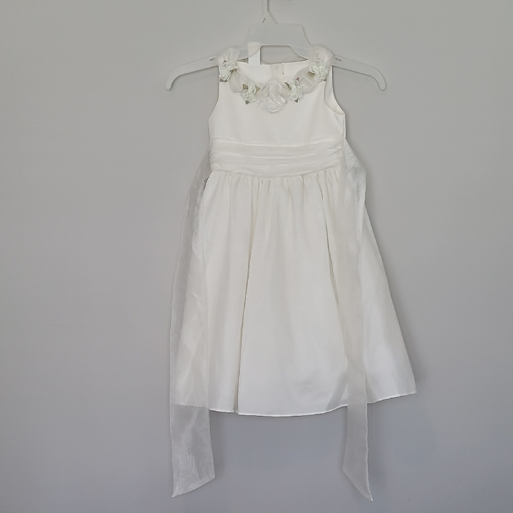 Elegant White Kids Dress